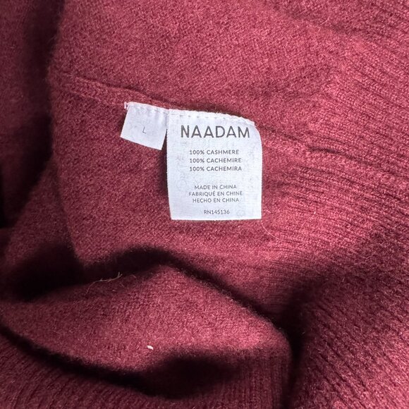 Nadaam 100% Cashmere Turtleneck Sweater Dress Size L - Picture 5 of 5